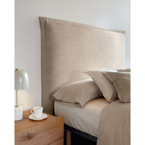 Béžové čalúnené čelo postele 206x106 cm Tanit – Kave Home-image-2