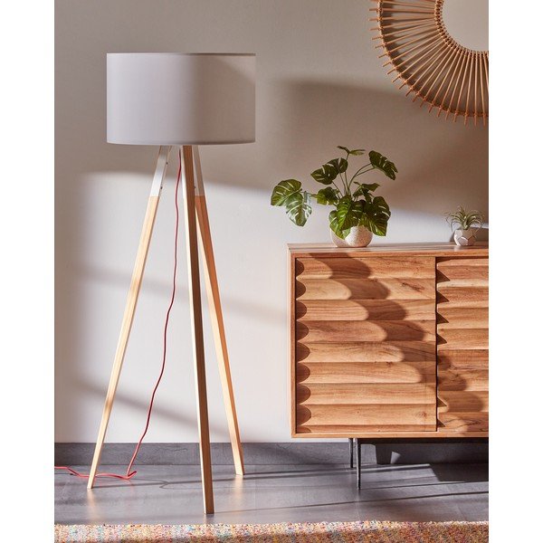 Biela stojacia lampa Kave Home Uzagi-image-4