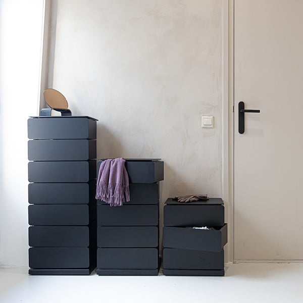 Čierna kovová komoda 37x99x26 cm Joey – Spinder Design-image-3