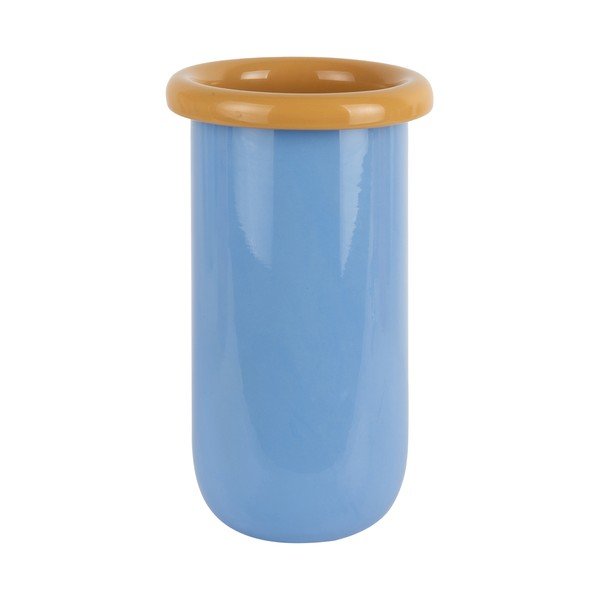 Modrá sklenená váza (výška  25 cm) Plegado  – PT LIVING