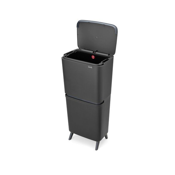 Tmavosivý plastový odpadkový kôš 20+25 l na triedený odpad SortUp Recycle Hi – Brabantia