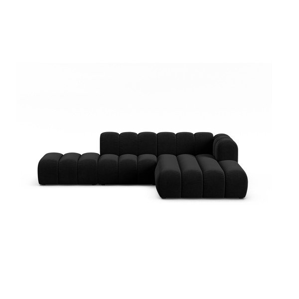 Antracitová rohová pohovka (pravý roh) Lupine – Micadoni Home