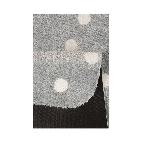 Detský sivý koberec Zala Living Dots, 67 × 120 cm-image-3