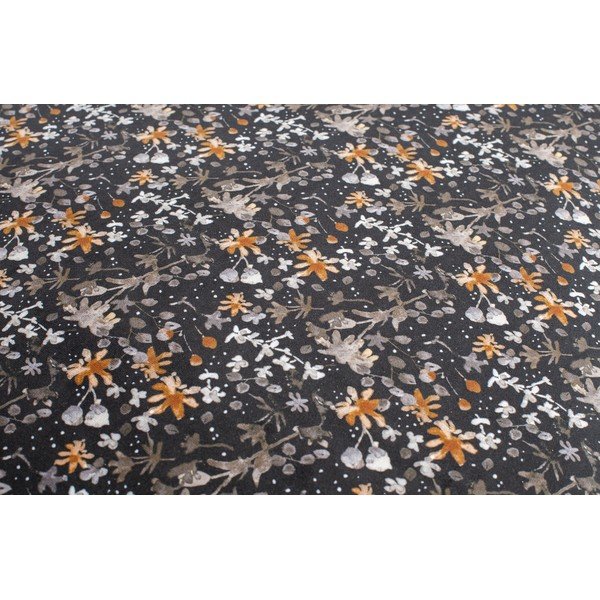 Čierna barová stolička s kvetinovým vzorom BePureHome Vogue Flower, výška 79 cm-image-1