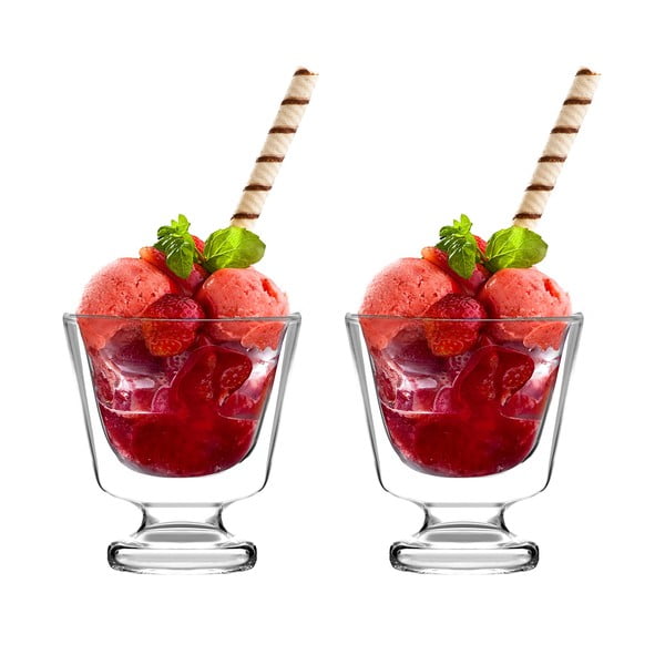 Poháre na zmrzlinu v súprave 2 ks 250 ml Soho – Vialli Design-image-4
