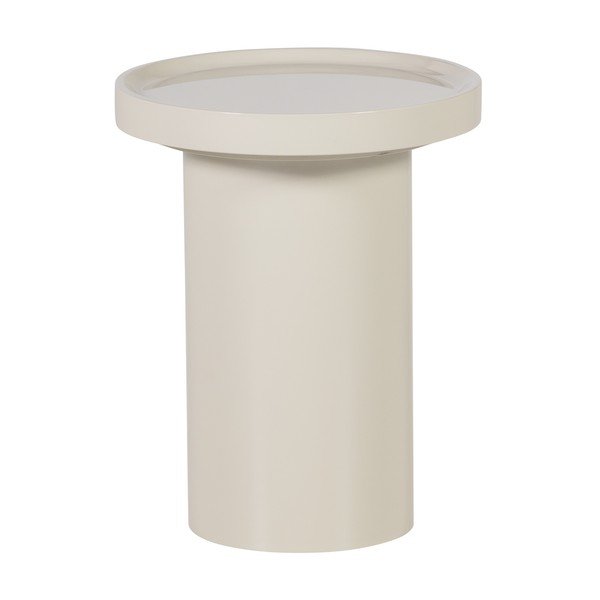 Lesklý okrúhly odkladací stolík ø 40 cm Veluna – WOOOD