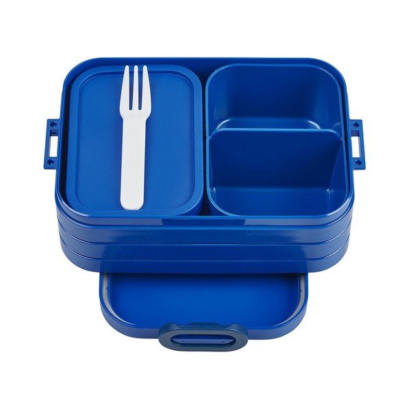 3 ks desiatových boxov s vidličkou Vivid blue – Mepal