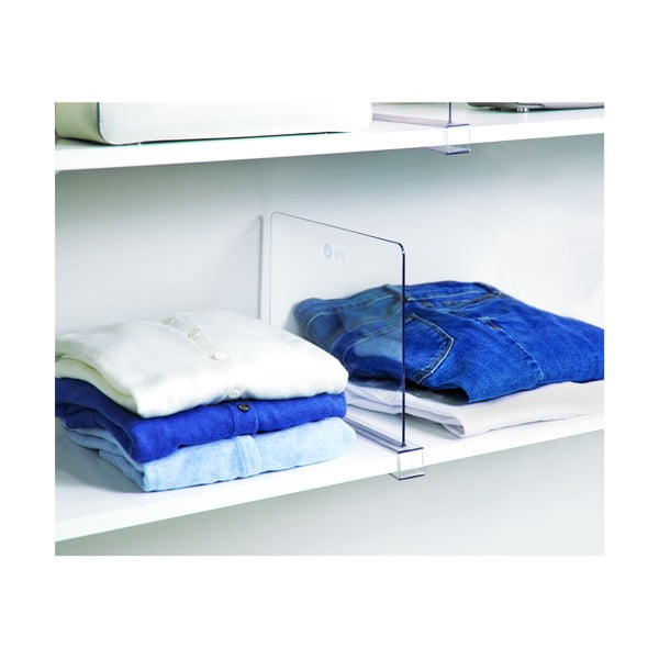 Transparentný rozdeľovač políc iDesign The Home Edit, dĺžka 30,9 cm-image-3