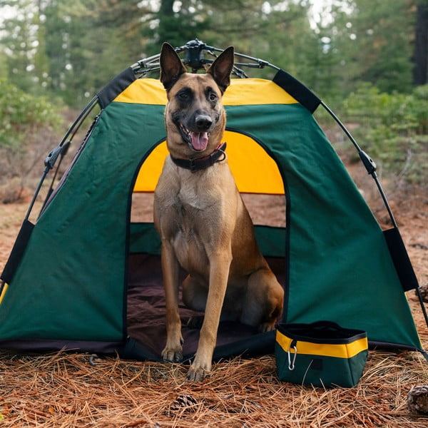 Textilná skladacia cestovná miska ø 18 cm Moss – P.L.A.Y.-image-3