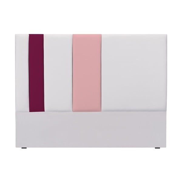 Sivo-ružové čelo postele Mazzini Sofas Dahlia, 120 × 160 cm