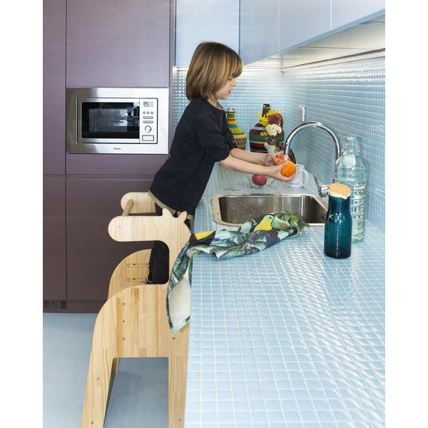 Detská stolička z masívnej borovice Little Nice Things Giraffe-image-4