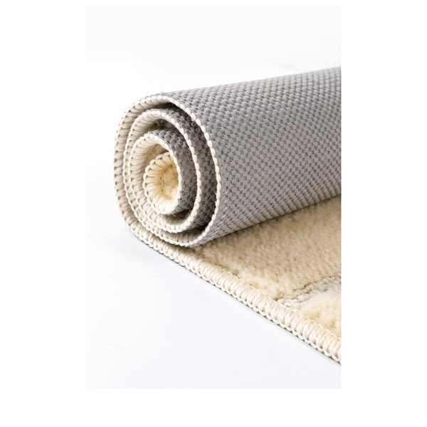 Krémovobiele kúpeľňové predložky v súprave 2 ks 50x80 cm Yeni Cizgli – Foutastic-image-4