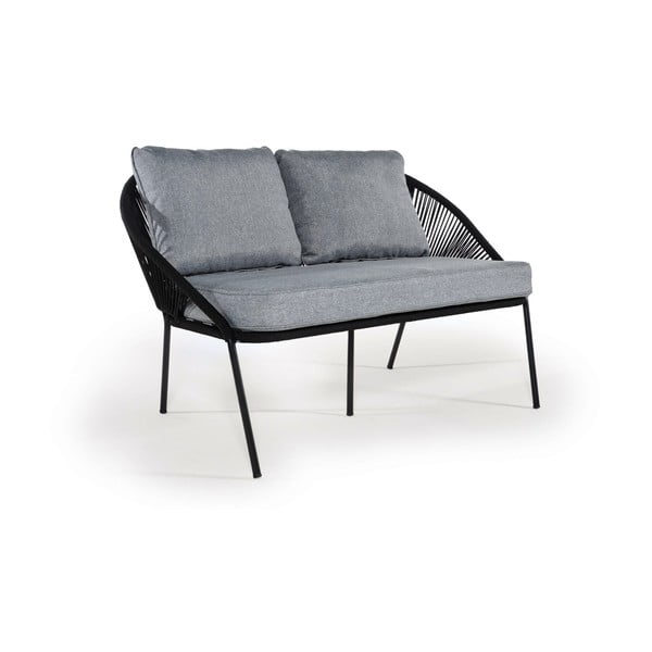 Čierna dvojmiestna záhradná pohovka Bonami Selection North-image-3