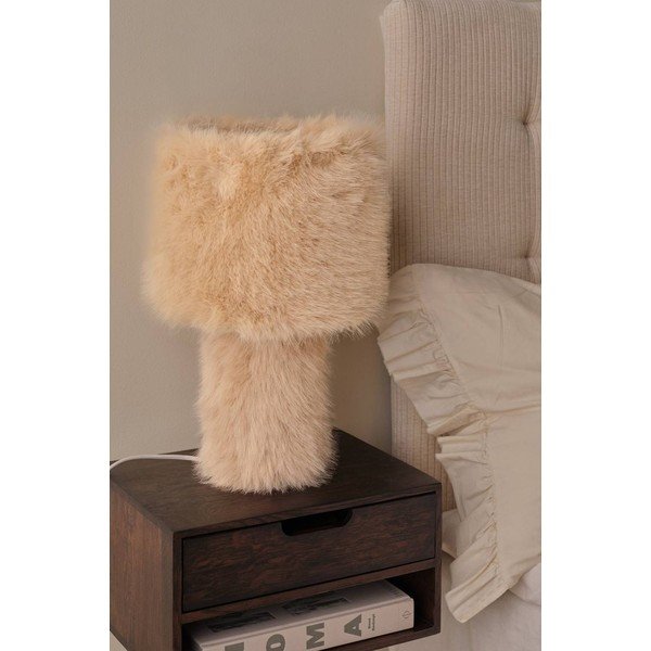 Krémovobiela látková stolová lampa (výška  46 cm) Fay – Ellos Home-image-2