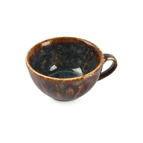 Hnedá porcelánová šálka na cappuccino 200 ml Resto – BonBistro-image-2