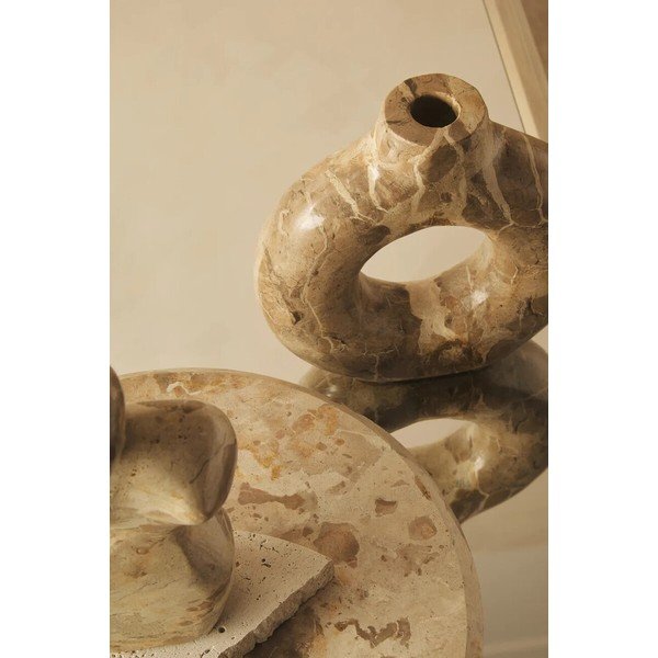 Hnedá mramorová váza (výška  20 cm) Santino – Premier Housewares-image-2