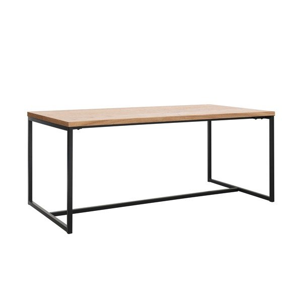 Jedálenský stôl s doskou v dubovom dekore v prírodnej farbe 90x180 cm Rivoli – Unique Furniture