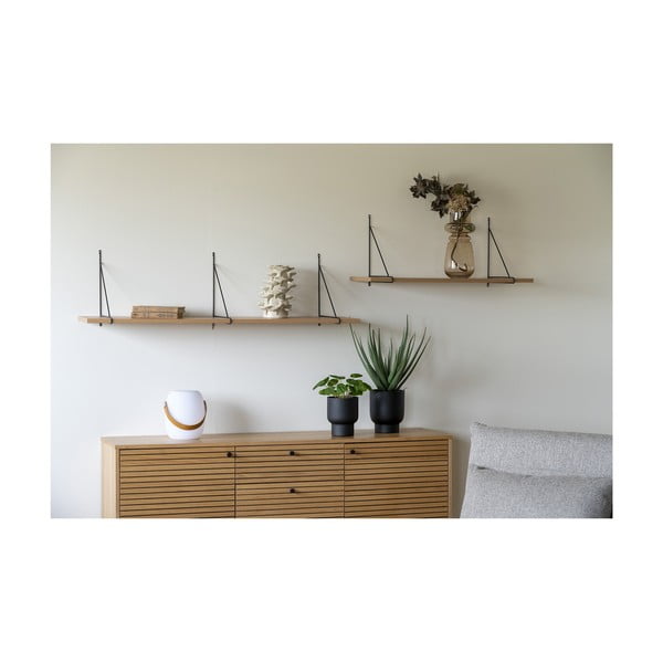 Polica v dekore jaseňa v prírodnej farbe 80 cm Chiba – House Nordic-image-2