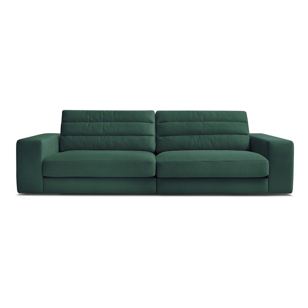 E-shop Zelená zamatová pohovka 276 cm Sierra – Bobochic Paris