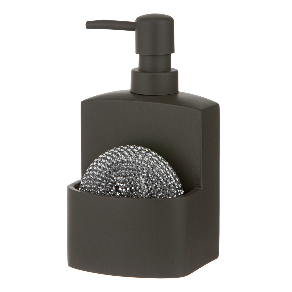 E-shop Tmavosivý dávkovač mydla z polyresínu 250 ml Essentials – Ladelle
