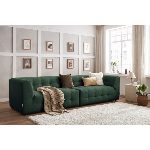 Tmavozelená pohovka 324 cm Kleber - Bobochic Paris-image-1