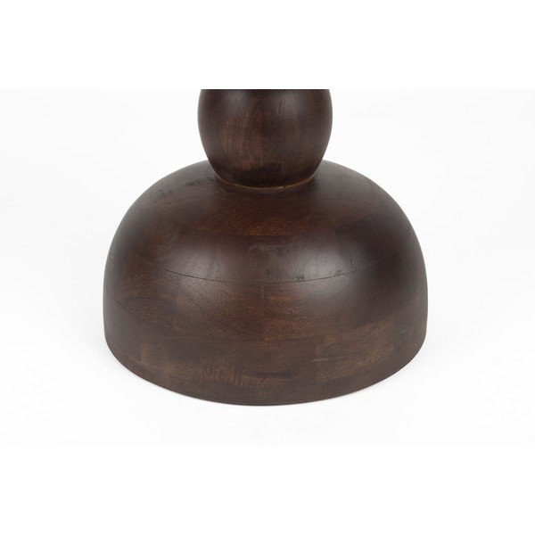 Okrúhly odkladací stolík z mangového dreva ø 30 cm Izzy – White Label-image-2