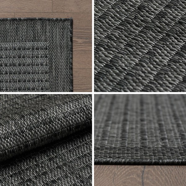 Tmavosivý okrúhly vonkajší koberec ø 160 cm Giza – Ayyildiz Carpets-image-4