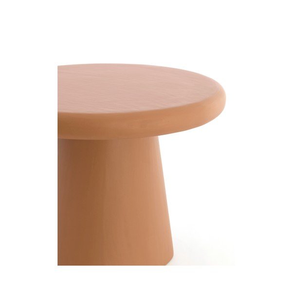 Okrúhly konferenčný stolík v terakotovej farbe ø 60 cm Kulona – Light & Living-image-4