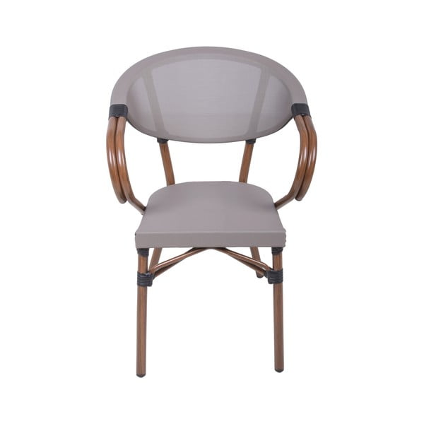 Béžová kovová záhradná stolička Toskana – Garden Pleasure