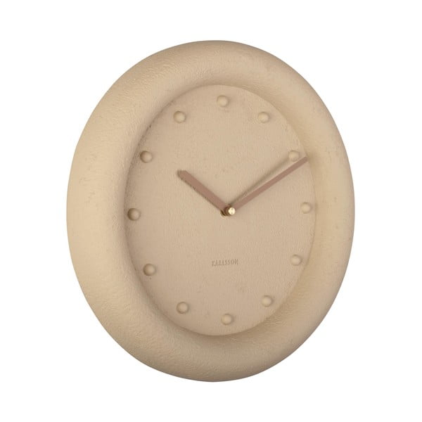 Béžové nástenné hodiny Karlsson Petra, ø 30 cm-image-2