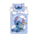 Modré bavlnené detské obliečky do postieľky 100x135 cm Lilo & Stitch "Clouds" – Jerry Fabrics