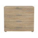 Komoda v dubovom dekore Tvilum Pepe, 80 x 68 cm