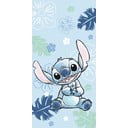 Modrá bavlnená detská osuška 70x140 cm Lilo a Stitch "Ohana Blue" – Jerry Fabrics