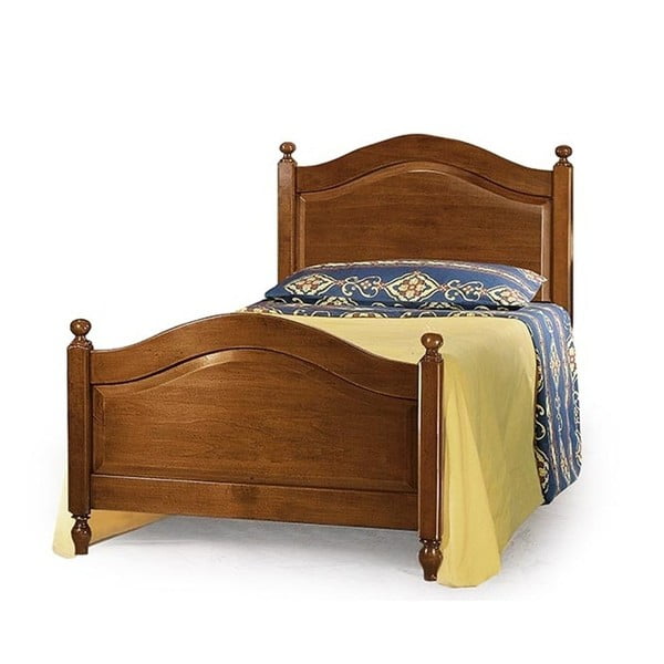 Drevená jednolôžková posteľ Castagnetti, 90 x 195 cm