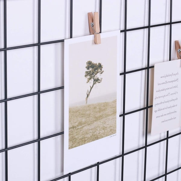 Čierna kovová nástenka, 50 × 70 cm-image-4