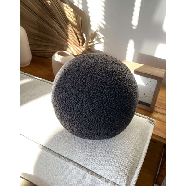 Dekoračný vankúš z materiálu buklé ø 25 cm Top – Mioli Decor-image-2