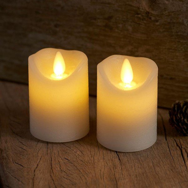 LED sviečky v súprave 2 ks (výška 6,5 cm) Sara Mini – Sirius-image-2