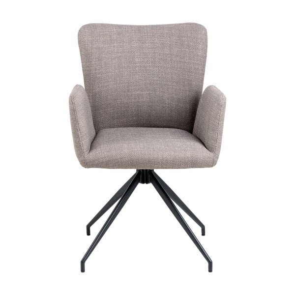 Sivé čalúnené jedálenské kreslá v súprave 2 ks Laura – Actona-image-3