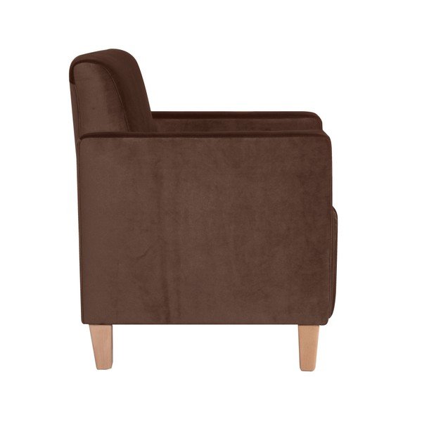 Hnedé kreslo Max Winzer Milla Velvet-image-2