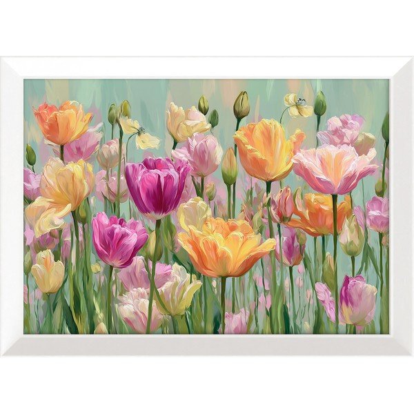 Tlačený obraz s rámom 75x56 cm Spring Tulip – Styler