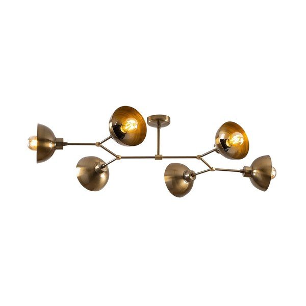 Stropné svietidlo v zlatej farbe s kovovým tienidlom 52x102 cm Dram – Opviq lights-image-2