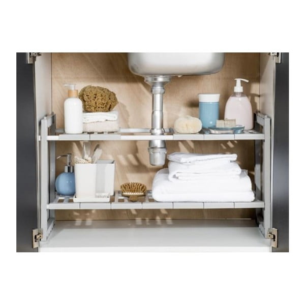 Police do skrinky pod drez s nastaviteľnou šírkou Compactor Expandable Shelf-image-2