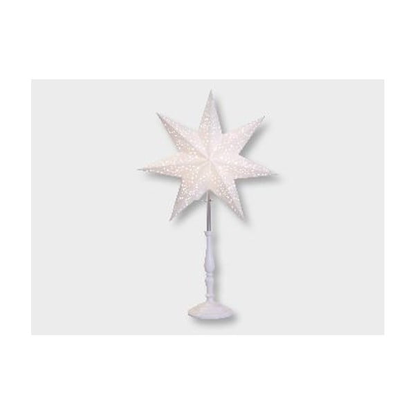 Biela svietiaca hviezda so stojanom Best Season Romantic Star, 55 cm
