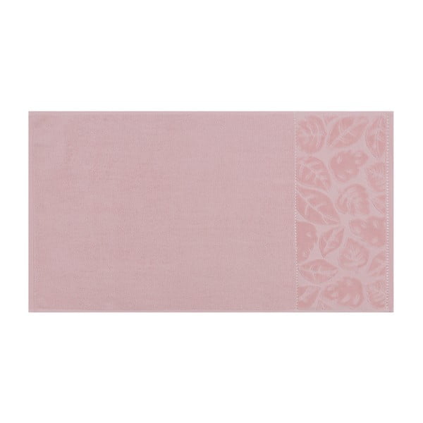 Sada 2 púdrovoružových uterákov z bavlneného saténu Madame Coco Velver, 50 × 90 cm