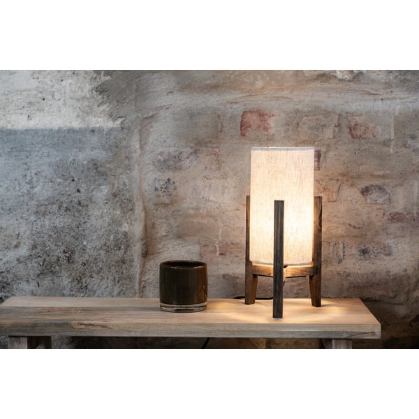 Béžová stolová lampa s textilným tienidlom (výška  33,5 cm) Eruca – Markslöjd-image-1