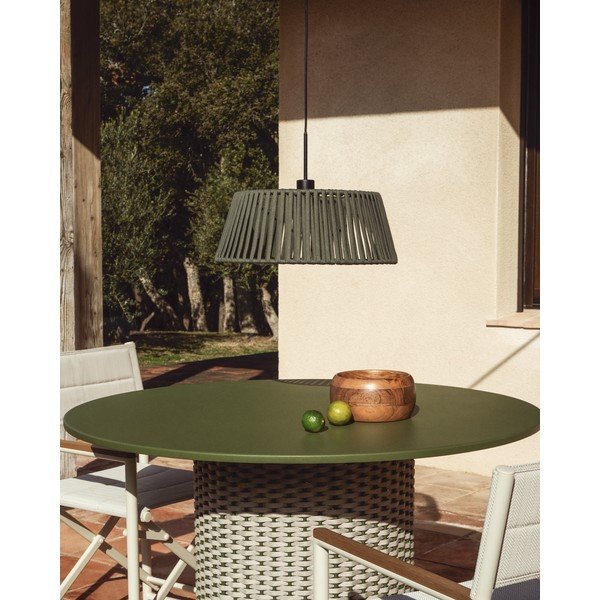 Khaki kovové tienidlo ø 46 cm Aldet – Kave Home-image-1