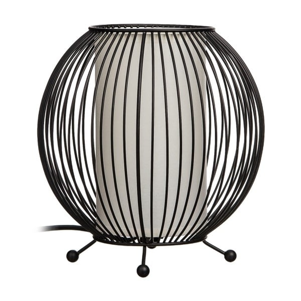Čierna stolová lampa Ixia Carla, ⌀ 20 cm