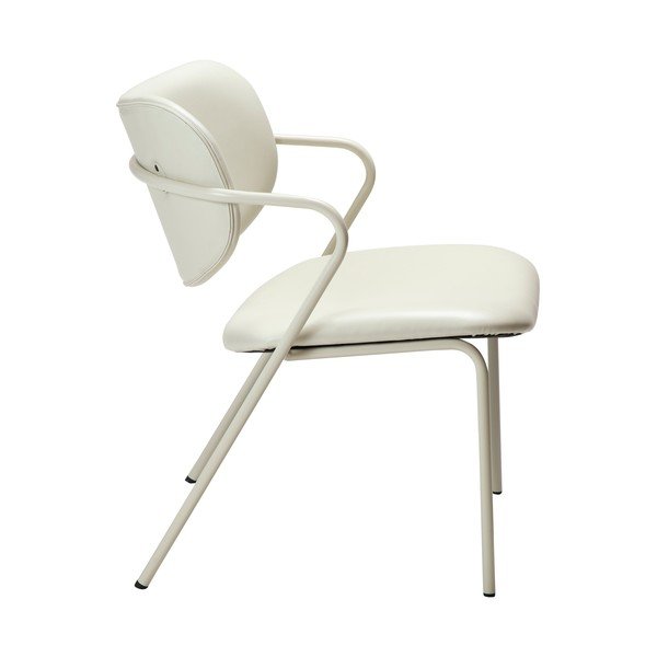 Krémovobiele kreslo z imitácie kože Zed – DAN-FORM Denmark-image-2
