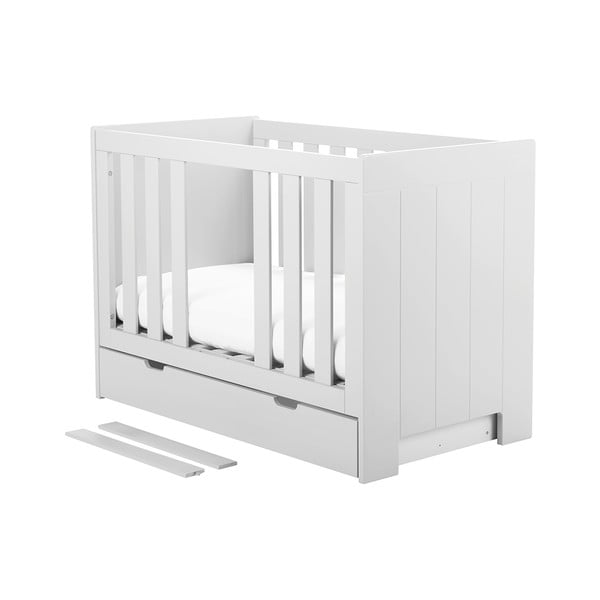 Biela detská postieľka Pinio Calmo, 120 × 60 cm-image-3