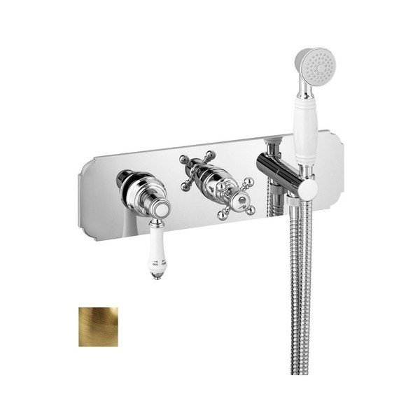 Podomietková sprchová batéria v bronzovej farbe (3 výstupy) Vienna – Sapho